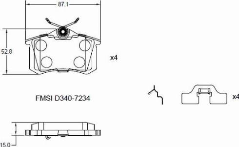 Remy RAP1042 - Brake Pad Set, disc brake www.autospares.lv