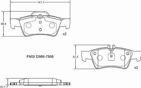 Remy RAP1062 - Bremžu uzliku kompl., Disku bremzes www.autospares.lv