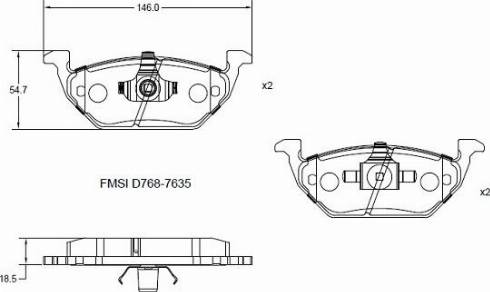 Remy RAP1005 - Bremžu uzliku kompl., Disku bremzes www.autospares.lv