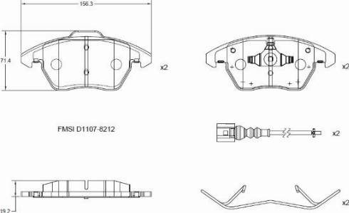 Remy RAP1000 - Bremžu uzliku kompl., Disku bremzes www.autospares.lv