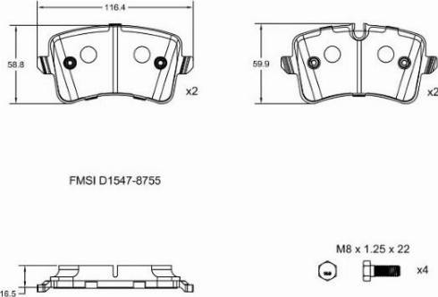 Remy RAP1084 - Bremžu uzliku kompl., Disku bremzes www.autospares.lv