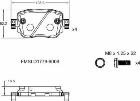 Remy RAP1085 - Bremžu uzliku kompl., Disku bremzes www.autospares.lv