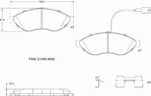 Remy RAP1087 - Bremžu uzliku kompl., Disku bremzes autospares.lv