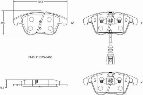 Remy RAP1031 - Тормозные колодки, дисковые, комплект www.autospares.lv