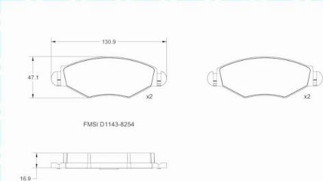 Remy RAP1032 - Тормозные колодки, дисковые, комплект www.autospares.lv