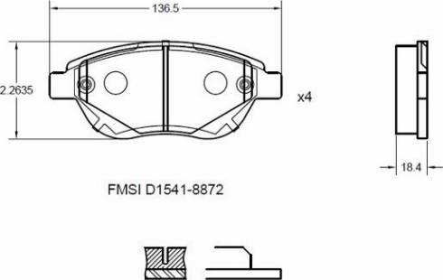 Remy RAP1023 - Тормозные колодки, дисковые, комплект www.autospares.lv