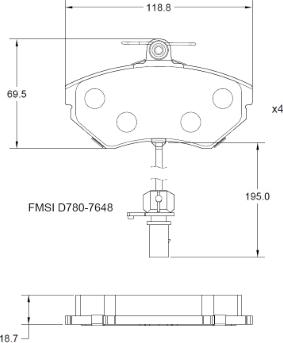 Remy RAP1074 - Bremžu uzliku kompl., Disku bremzes www.autospares.lv