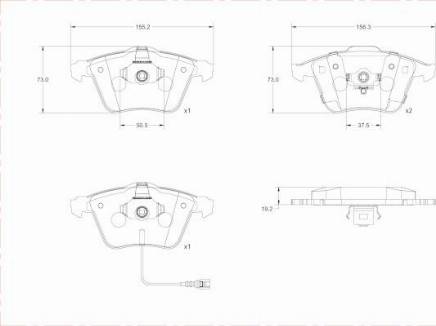 Remy RAP1070 - Bremžu uzliku kompl., Disku bremzes www.autospares.lv