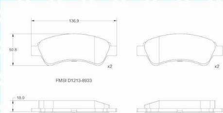 Remy RAP1362 - Тормозные колодки, дисковые, комплект www.autospares.lv