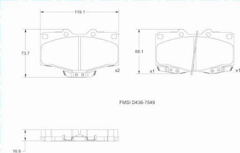 Remy RAP2115 - Bremžu uzliku kompl., Disku bremzes www.autospares.lv