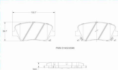 Remy RAP2208 - Тормозные колодки, дисковые, комплект www.autospares.lv