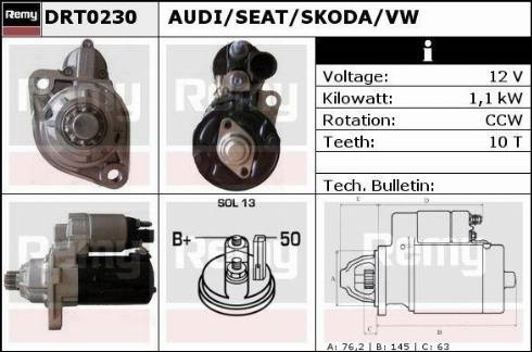 Remy RAS41341 - Starteris autospares.lv