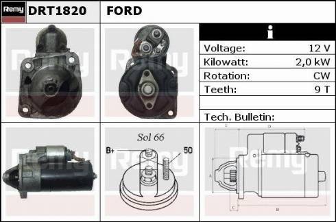 Remy RAS42931 - Starteris autospares.lv