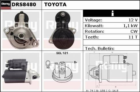 Remy RAS39591 - Starteris autospares.lv