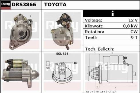 Remy RAS34977 - Starteris autospares.lv