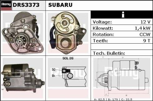 Remy RAS34484 - Starteris autospares.lv