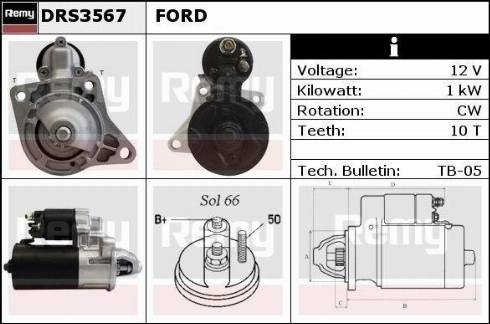 Remy RAS34678 - Starter www.autospares.lv