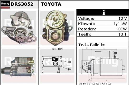 Remy RAS34163 - Starteris autospares.lv