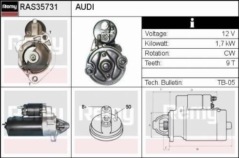 Remy RAS35731 - Starter www.autospares.lv