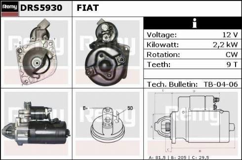 Remy RAS36041 - Starter www.autospares.lv