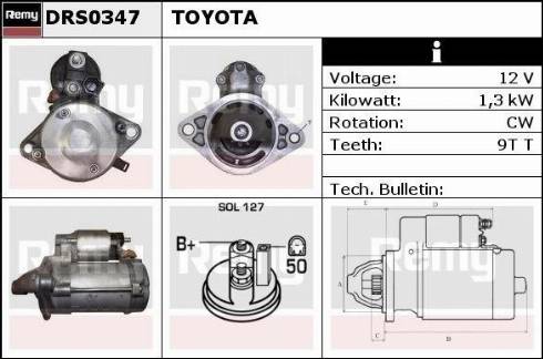 Remy RAS31458 - Starteris autospares.lv