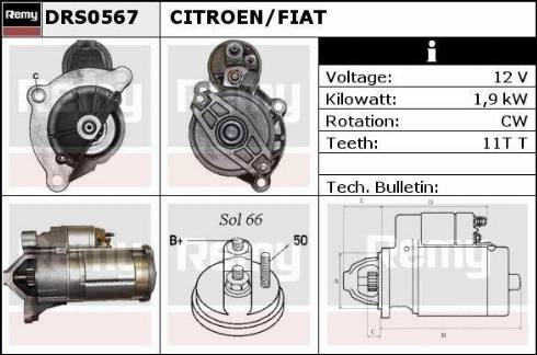 Remy RAS31678 - Starteris autospares.lv