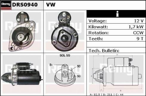 Remy RAS31051 - Starteris www.autospares.lv