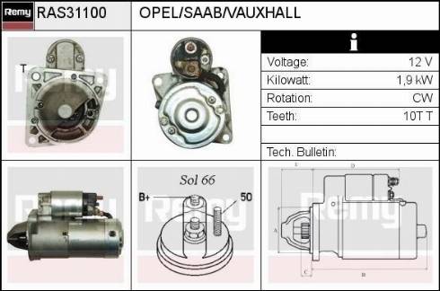 Remy RAS31100 - Starteris www.autospares.lv