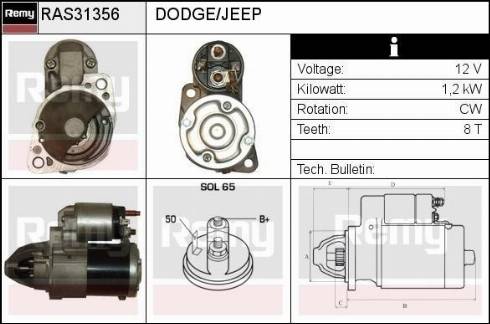 Remy RAS31356 - Starter www.autospares.lv