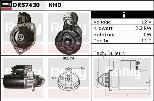 Remy RAS38541 - Стартер www.autospares.lv