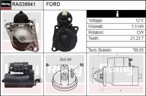 Remy RAS38641 - Starteris autospares.lv