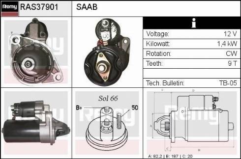 Remy RAS37901 - Starter www.autospares.lv