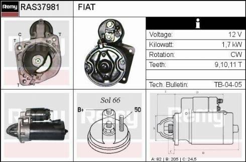 Remy RAS37981 - Starteris autospares.lv