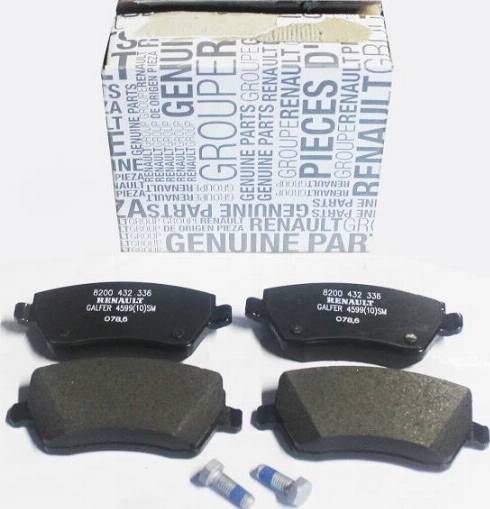 RENAULT 41 06 084 81R - Brake Pad Set, disc brake www.autospares.lv