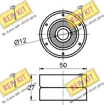 REPKIT RKT1441 - Parazīt / Vadrullītis, Zobsiksna autospares.lv