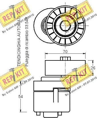 REPKIT RKT1560 - Siksnas spriegotājs, Ķīļsiksna www.autospares.lv