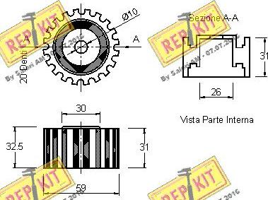 REPKIT RKT1606 - Parazīt / Vadrullītis, Zobsiksna autospares.lv