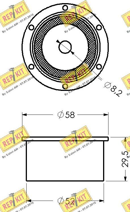 REPKIT RKT1112 - Parazīt / Vadrullītis, Zobsiksna www.autospares.lv