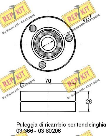 REPKIT RKT1373 - Parazīt / Vadrullītis, Ķīļrievu siksna autospares.lv