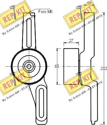 REPKIT RKT1264 - Siksnas spriegotājs, Ķīļsiksna autospares.lv