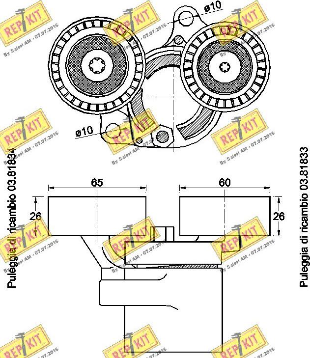 REPKIT RKT3548 - Siksnas spriegotājs, Ķīļsiksna autospares.lv