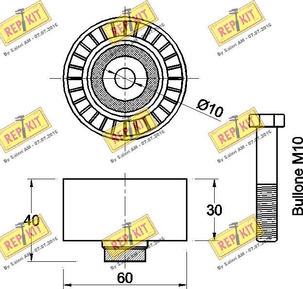 REPKIT RKT3605 - Parazīt / Vadrullītis, Zobsiksna autospares.lv