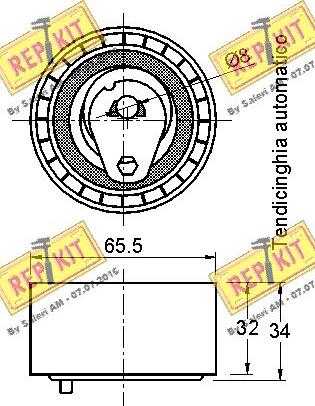 REPKIT RKT3191 - Tensioner Pulley, timing belt www.autospares.lv