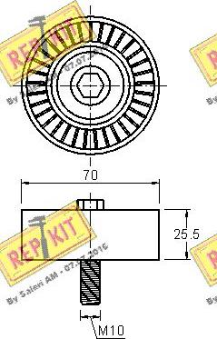 REPKIT RKT3133 - Parazīt / Vadrullītis, Ķīļrievu siksna www.autospares.lv