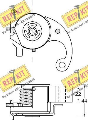 REPKIT RKT3832 - Siksnas spriegotājs, Zobsiksna autospares.lv