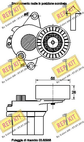 REPKIT RKT3222 - Siksnas spriegotājs, Ķīļsiksna www.autospares.lv