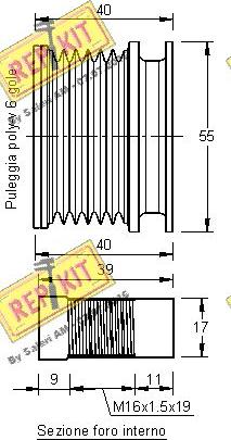 REPKIT RKT2966 - Piedziņas skriemelis, Ģenerators www.autospares.lv