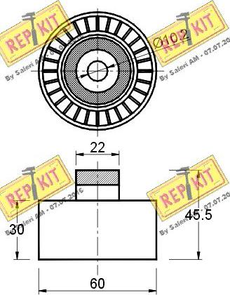 REPKIT RKT2186 - Parazīt / Vadrullītis, Ķīļrievu siksna autospares.lv