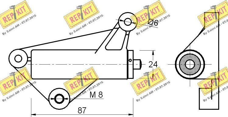 REPKIT RKT2129 - Mierinātājs, Zobsiksna autospares.lv