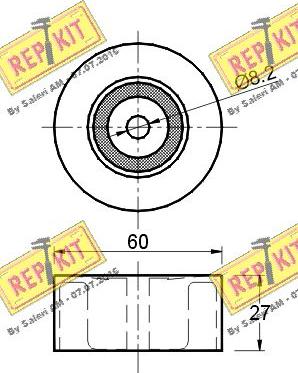 REPKIT RKT2206 - Pulley, v-ribbed belt www.autospares.lv